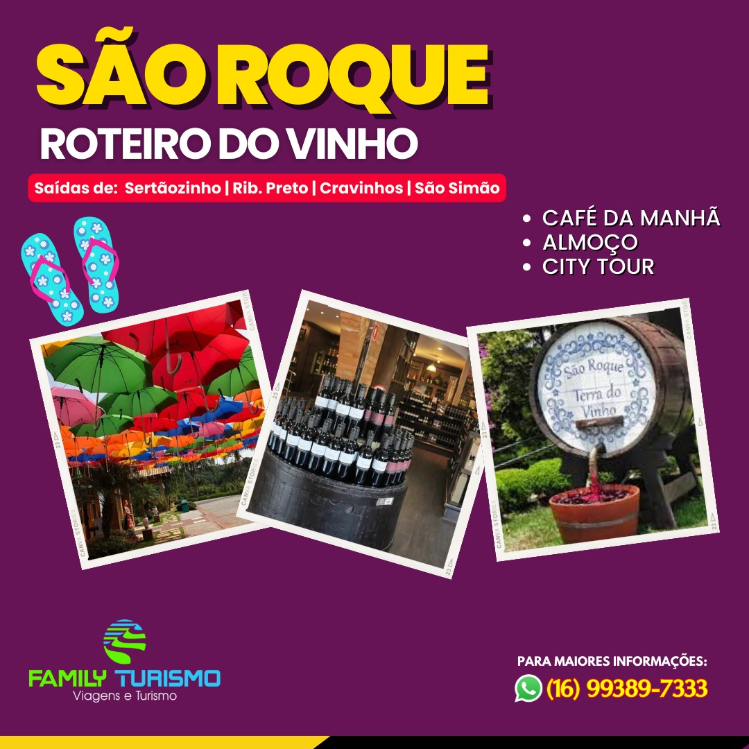 São Roque/SP - Rota do Vinho 2025